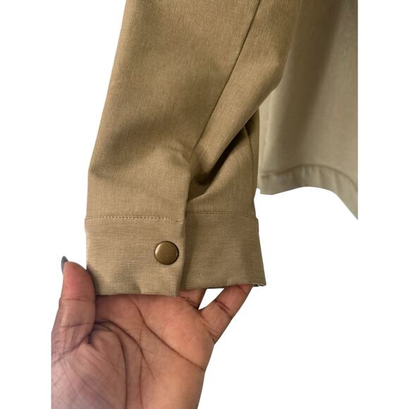 BYLT Men's Beige Sand Casual Performance Snap Button District Jacket Size XL - Picture 11 of 14